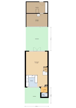 Floorplan - Paulus Potterstraat 40, 3751 VB Bunschoten-Spakenburg